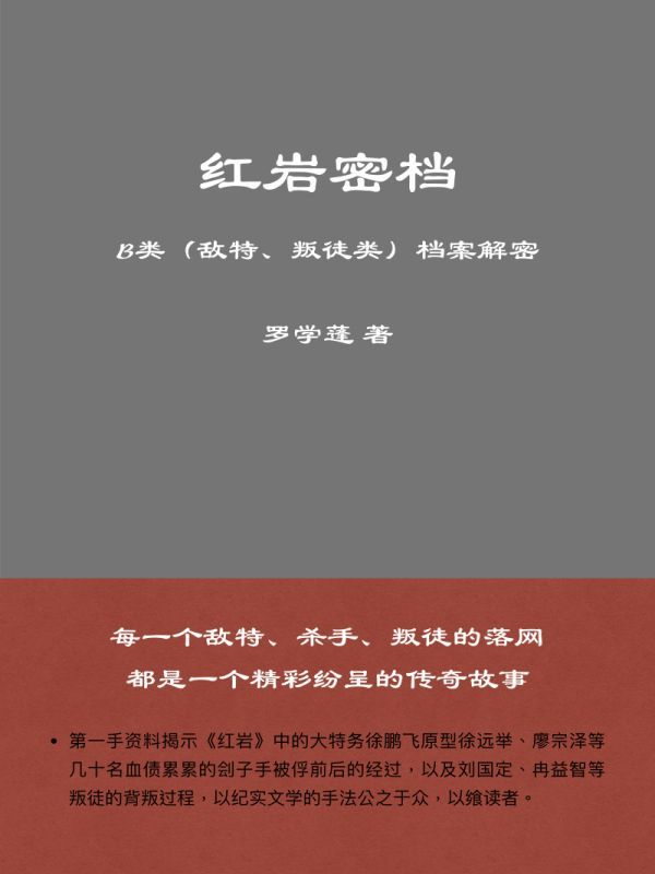 红岩密档：B类(敌特、叛徒类)档案解密